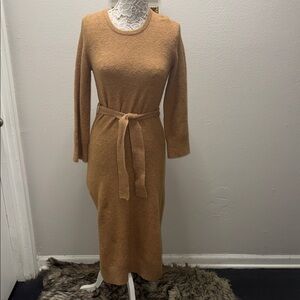 Banana Republic Camel Long Sleeve Dress